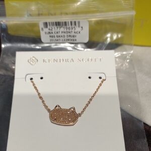 Kendra Scott Rose Gold Cat Necklace